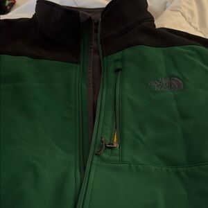 The North Face Men's Green and Black Performance Jacket